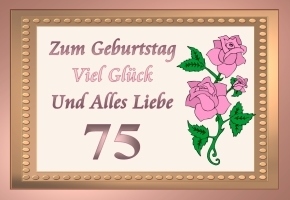 75 Geburtstag