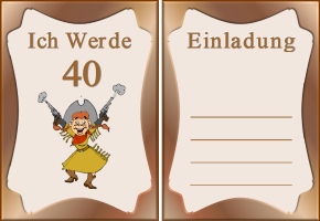 Einladung 40 Geburtstag