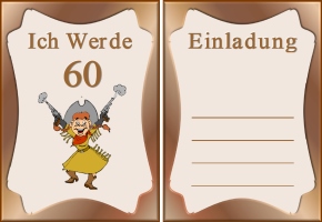 Einladung 60 Geburtstag