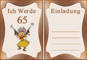 Einladung 65 Geburtstag