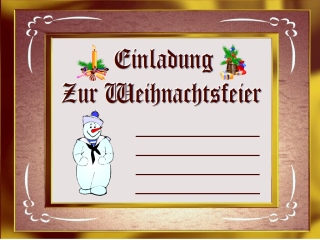 Einladung Zur Weihnachtsfeier Kollegen