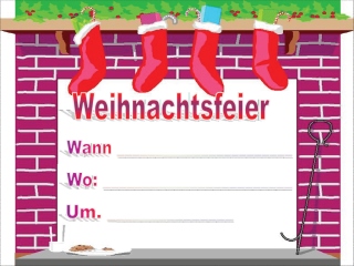 Einladung Zur Weihnachtsfeier Muster