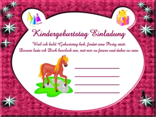 Einladungskarte Kindergeburtstag Kostenlos