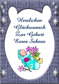 Echte Karte Baby Sohn Hallmark