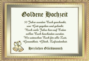 Goldene glückwünsche sprüche hochzeit Goldene Hochzeit: