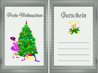 Gutschein Weihnachten Vorlage Kostenlos