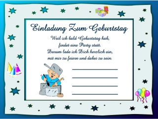 LustigeEinladungsverse Kindergeburtstag
